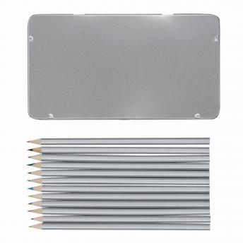 Набор цветных карандашей SILVERSTAR, серебро NTEU7-92930