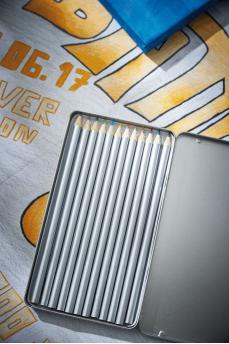 Набор цветных карандашей SILVERSTAR, серебро NTEU7-92930