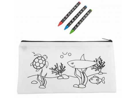 Пенал COLORFUL SCHOOL, белый NTEU7-92918