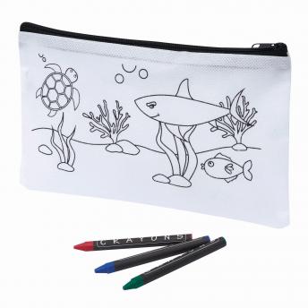 Пенал COLORFUL SCHOOL, белый NTEU7-92918