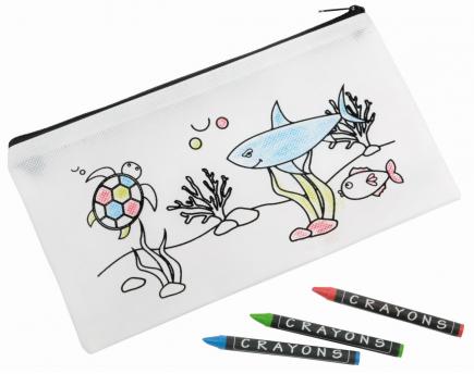 Пенал COLORFUL SCHOOL, белый NTEU7-92918