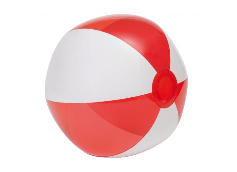 Пляжный мяч OCEAN, прозрачный красный, белый NTEU7-95143