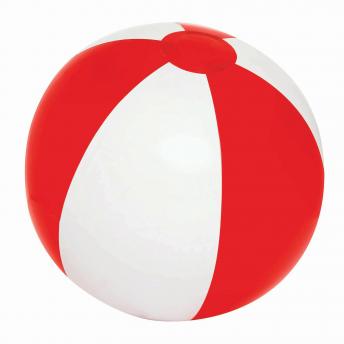 Пляжный мяч OCEAN, прозрачный красный, белый NTEU7-95143