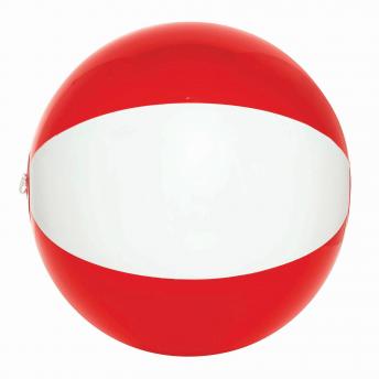 Пляжный мяч OCEAN, прозрачный красный, белый NTEU7-95143