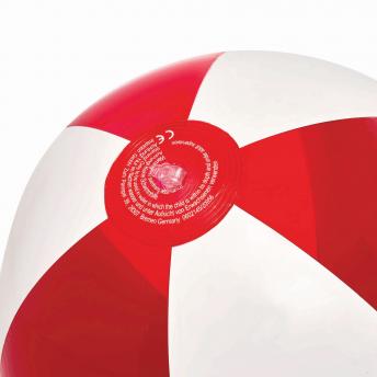 Пляжный мяч OCEAN, прозрачный красный, белый NTEU7-95143