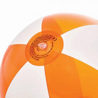 Пляжный мяч OCEAN, прозрачный оранжевый, белый NTEU7-95144