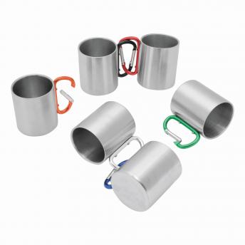 Кружка из нержавеющей стали HIKING DAY, черный, серебристый NTEU7-95327