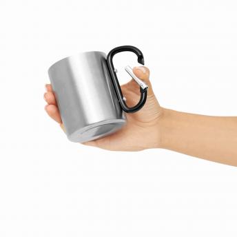 Кружка из нержавеющей стали HIKING DAY, черный, серебристый NTEU7-95327