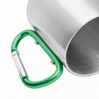 Кружка из нержавеющей стали HIKING DAY, зеленая, серебристая NTEU7-95330