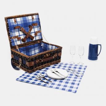 Корзина для пикника CENTRAL PARK, синий, белый NTEU7-94506