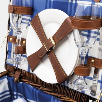 Корзина для пикника CENTRAL PARK, синий, белый NTEU7-94506