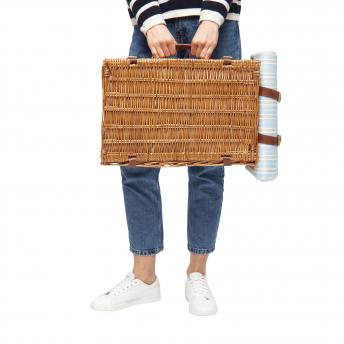 Корзина для пикника MADISON PARK на 4 человека, бежевая, синяя, коричневая NTEU7-94514