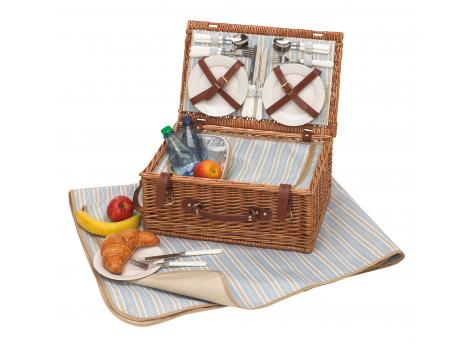 Корзина для пикника MADISON PARK на 4 человека, бежевая, синяя, коричневая NTEU7-94514
