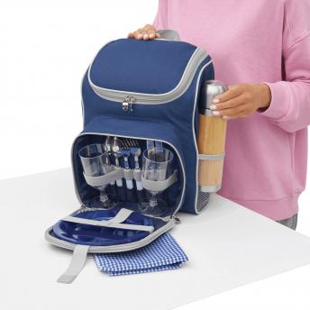 Рюкзак для пикника OUTSIDE на 2 персоны, синий, серый NTEU7-94518