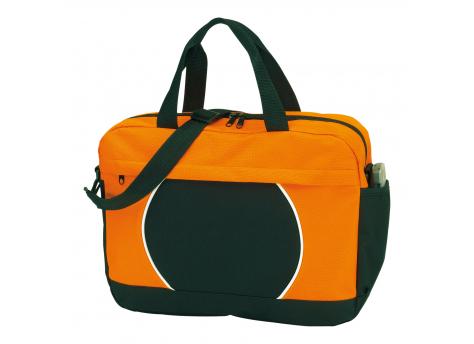 Элегантная сумка для документов PI, черный, оранжевый NTEU7-94645