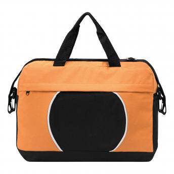 Элегантная сумка для документов PI, черный, оранжевый NTEU7-94645