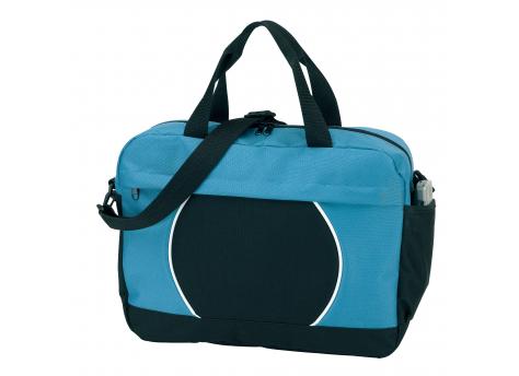 Элегантная сумка для документов PI, черная, голубая NTEU7-94646