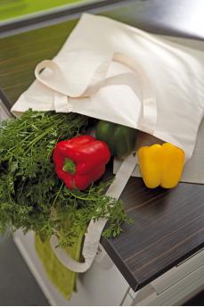 Хлопковая сумка PURE с длинными ручками, бежевая NTEU7-93051