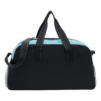 Спортивная сумка FITNESS, черная, бирюзовая NTEU7-93083