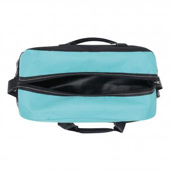 Спортивная сумка FITNESS, черная, бирюзовая NTEU7-93083