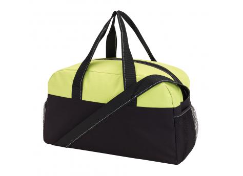 Спортивная сумка FITNESS, черная, светло-зеленая NTEU7-93084