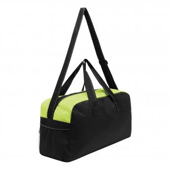 Спортивная сумка FITNESS, черная, светло-зеленая NTEU7-93084
