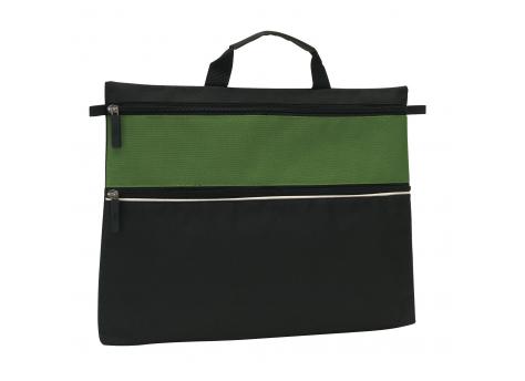 Пакет для документов FILE, черный, зеленый NTEU7-93093