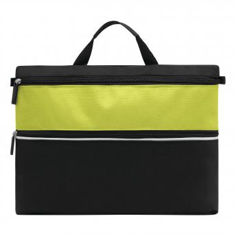 Сумка для документов FILE, черная, светло-зеленая NTEU7-93096