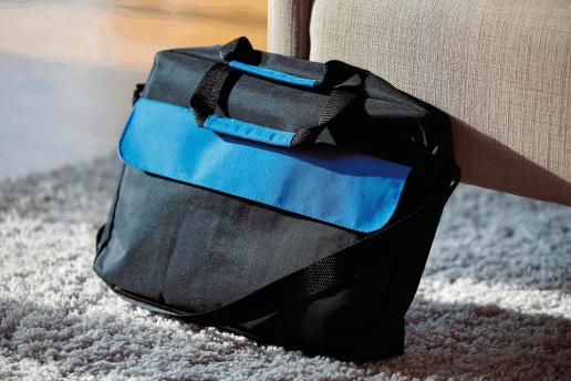 Сумка для документов BRISTOL, черная, синяя NTEU7-93105