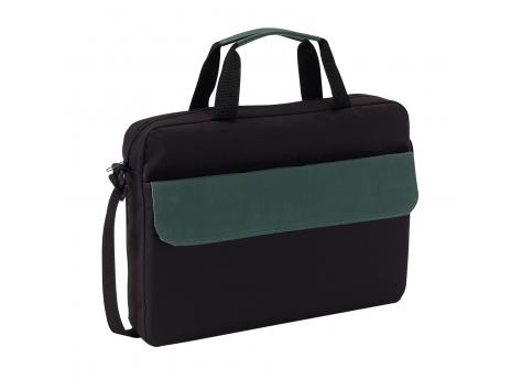 Сумка для документов BRISTOL, черная, темно-зеленая NTEU7-93106