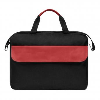 Сумка для документов BRISTOL, черная, красная NTEU7-93107
