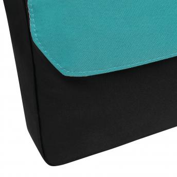 Сумка для документов BRISTOL, черная, бирюзовая NTEU7-93109