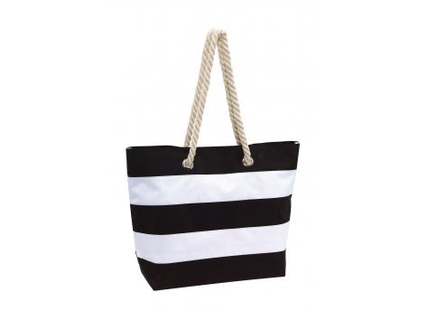 Сумка пляжная SYLT, черная, белая NTEU7-93125