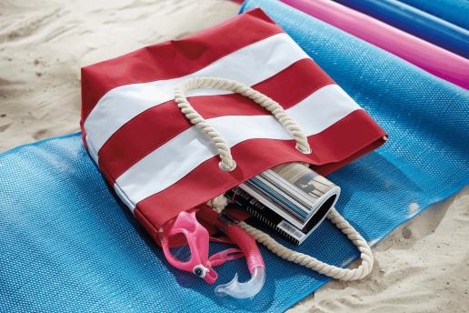 Сумка пляжная SYLT, красная, белая NTEU7-93128