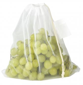 Сетчатый мешок для овощей и фруктов BLUE PLANET, белый NTEU7-165873