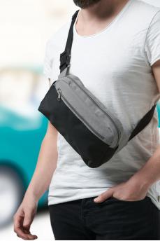 Поясная сумка CLOSE-BY, черная, темно-серая NTEU7-94756