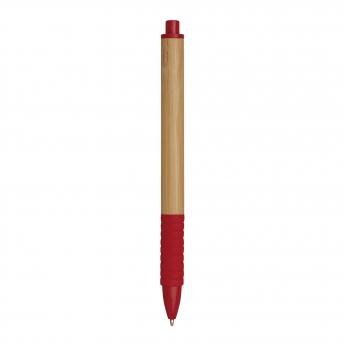 Ручка шариковая BAMBOO RUBBER, красная NTEU7-92621