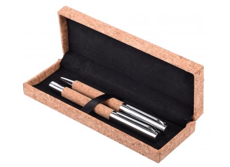 Набор для письма CORK SIGNATURE, коричневый, серебристый NTEU7-310044