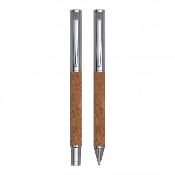 Набор для письма CORK SIGNATURE, коричневый, серебристый NTEU7-310044