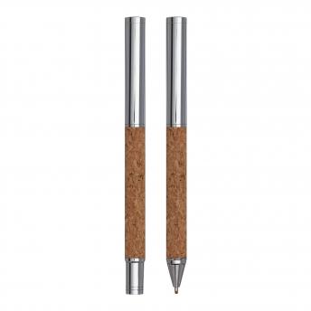 Набор для письма CORK SIGNATURE, коричневый, серебристый NTEU7-310044