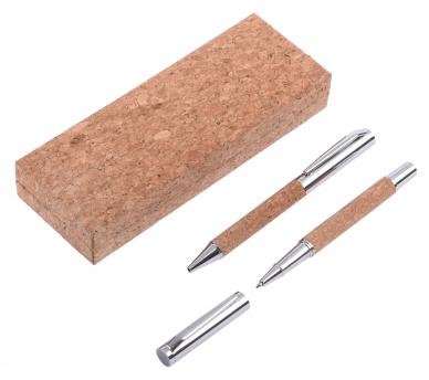 Набор для письма CORK SIGNATURE, коричневый, серебристый NTEU7-310044