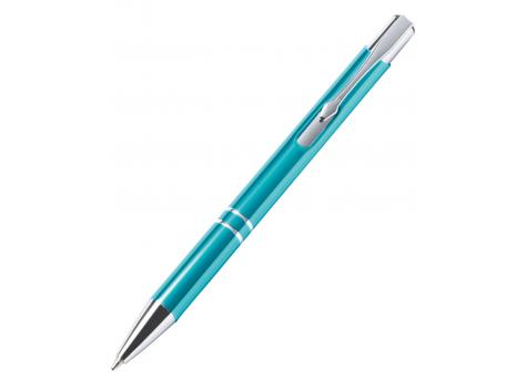 Ручка шариковая алюминиевая TUCSON, бирюзовый цвет NTEU7-165787