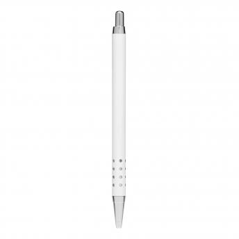 Шариковая ручка из латуни BUDAPEST, блестящая белая NTEU7-501065