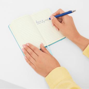 Шариковая ручка из латуни BUDAPEST, матово-синяя NTEU7-501073