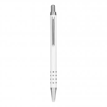 Алюминиевая шариковая ручка BUKAREST, белая NTEU7-501076