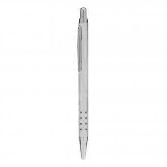 Алюминиевая шариковая ручка BUKAREST, серебристого цвета NTEU7-501077