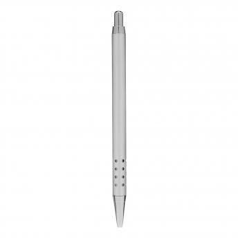 Алюминиевая шариковая ручка BUKAREST, серебристого цвета NTEU7-501077