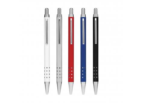 Алюминиевая шариковая ручка BUKAREST, серебристого цвета NTEU7-501077