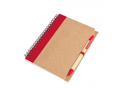 Блокнот RECYCLE, красная NTEU7-93183