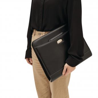 Папка А4 NOBLESSE на молнии, черный NTEU7-94857